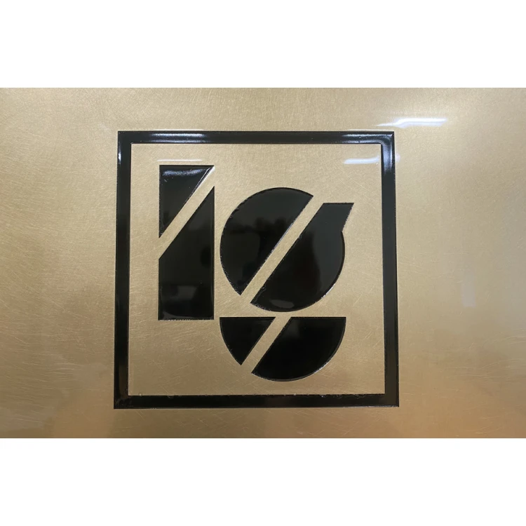 Engraved Brass Plate - Polished Brass - CNC Engraving with Filling - Size 800x540mm - TAB409