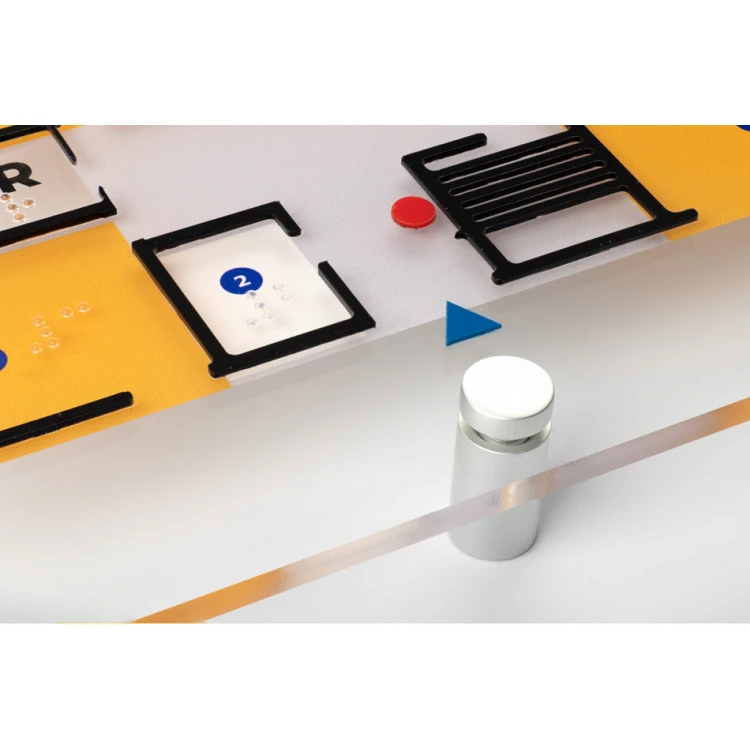 Typhlographic Plan with Braille Script - Plexi and ADA - Size: 594x420mm (A2) - TAB387