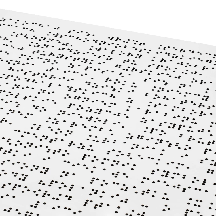 Dibond board with Braille - Size 770x320 mm - TAB669