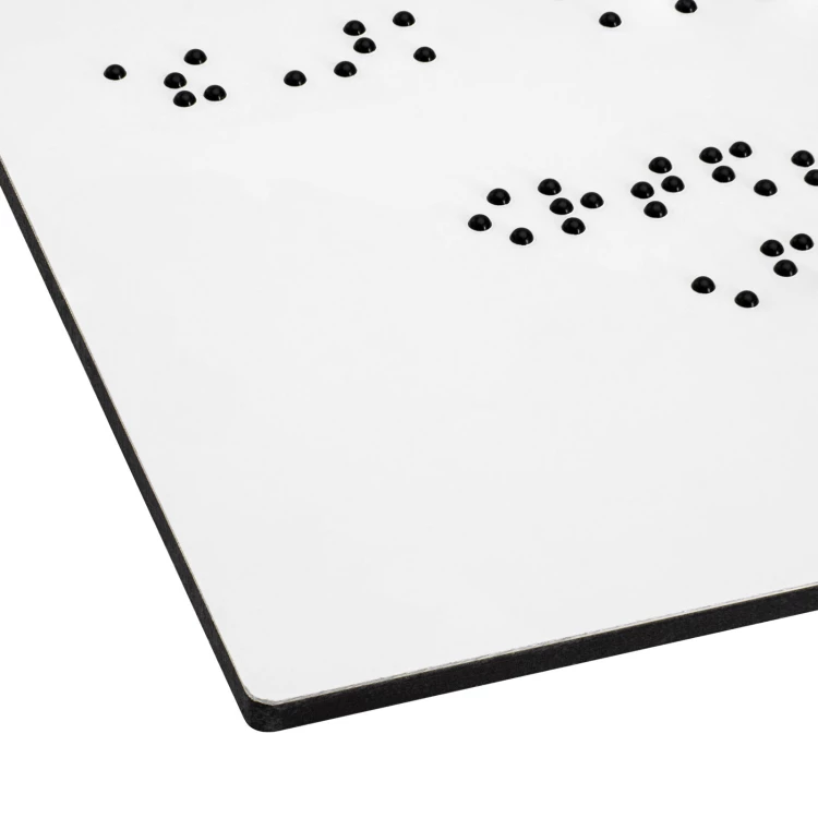 Dibond board with Braille - Size 770x320 mm - TAB669