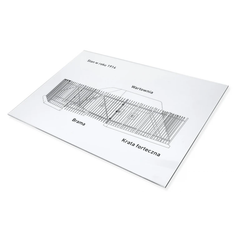 Plexiglass Transparent Board - Custom UV Print - Size 597x420mm - TAB453