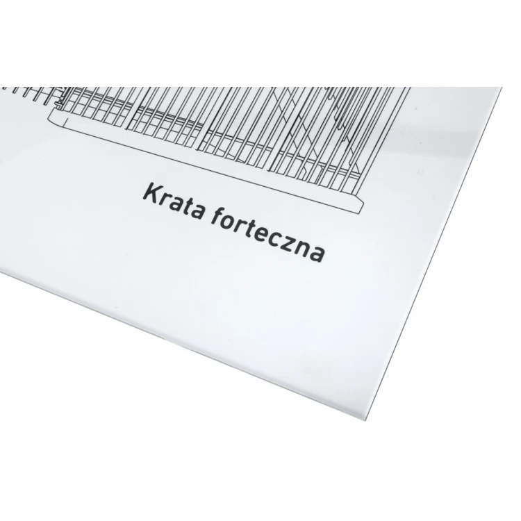 Plexiglass Transparent Board - Custom UV Print - Size 597x420mm - TAB453
