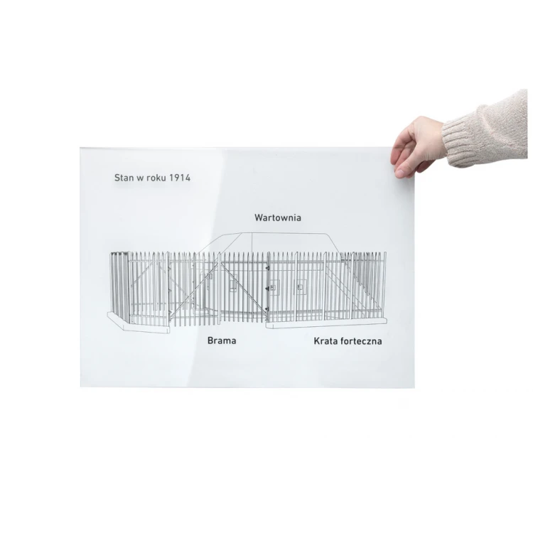 Plexiglass Transparent Board - Custom UV Print - Size 597x420mm - TAB453