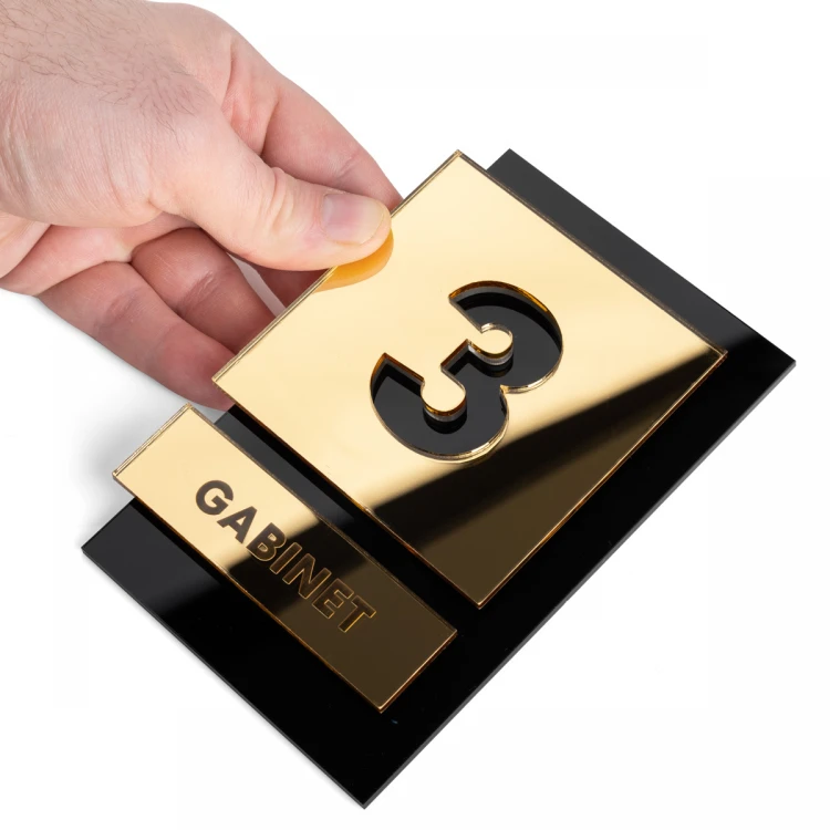 Acrylic plaque with any numbering and text - size: 100x145mm - TAB472