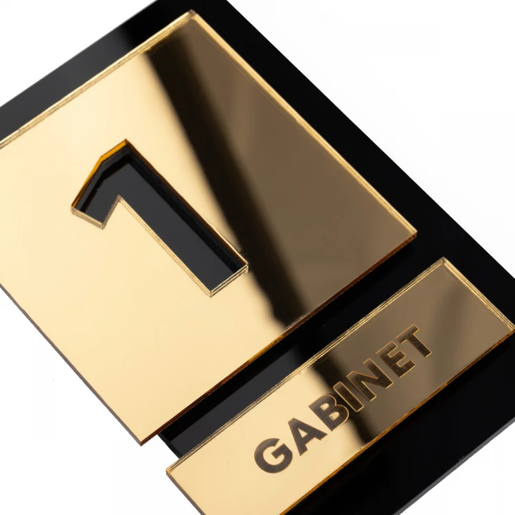 Acrylic plaque with any numbering and text - size: 100x145mm - TAB472