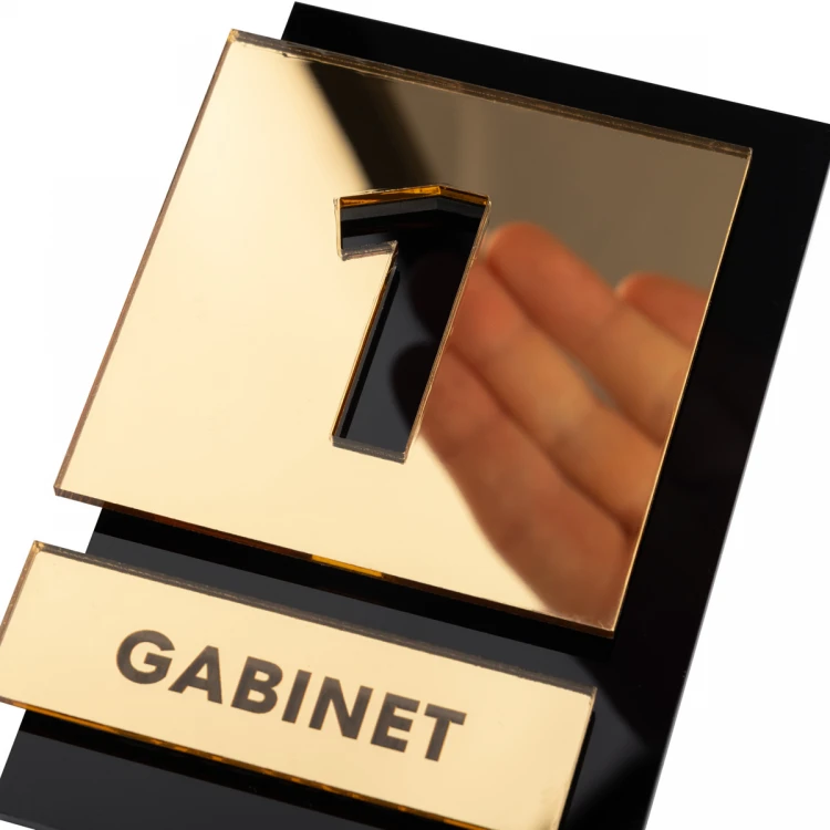 Acrylic plaque with any numbering and text - size: 100x145mm - TAB472