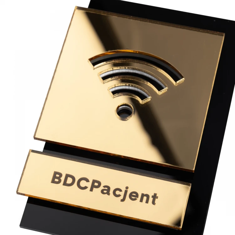 Acrylic Sign with Pictogram - Wi-Fi - Size: 100x145mm - TAB471