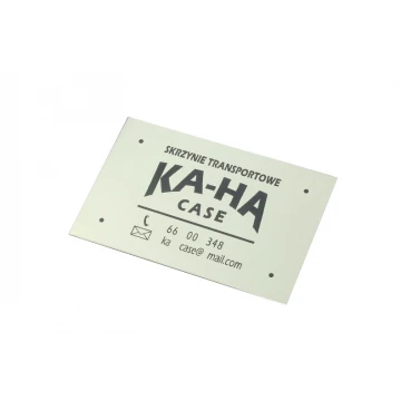 AlumaMark Aluminum Plate for Products - Size 70x45mm