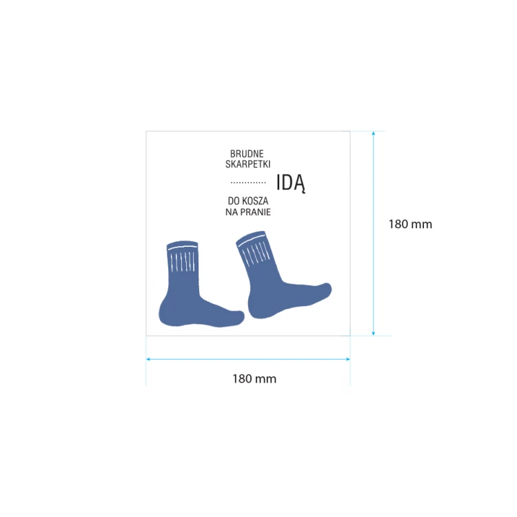 Decorative Plaque - Socks - UV Digital Print - NAP026