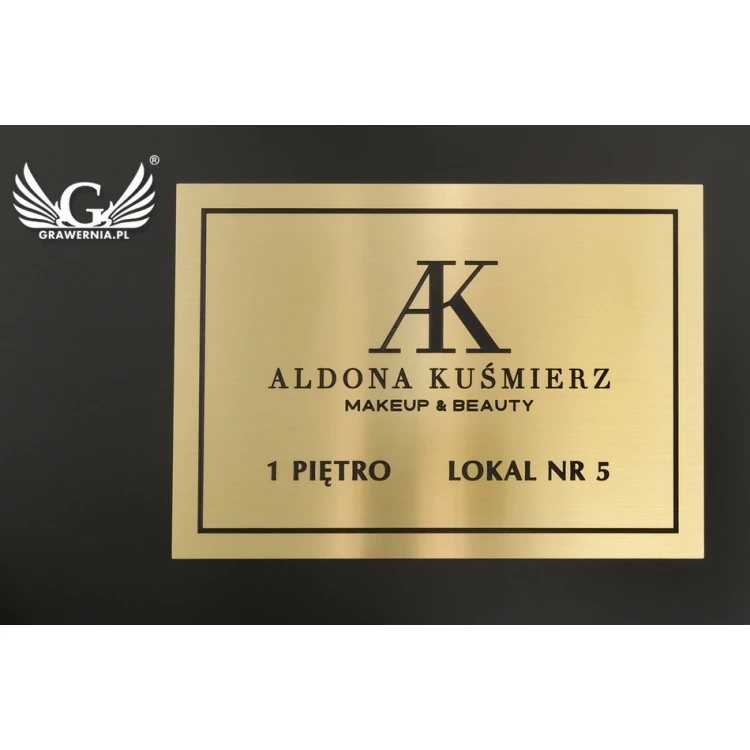 Engraved Brass Plate - size 210x150mm - TAB061