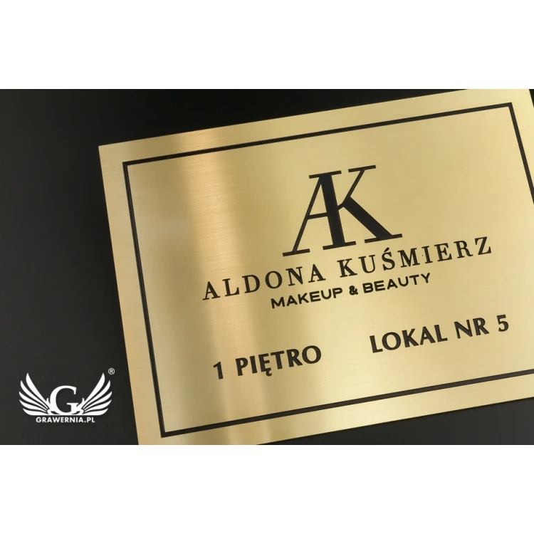 Engraved Brass Plate - size 210x150mm - TAB061