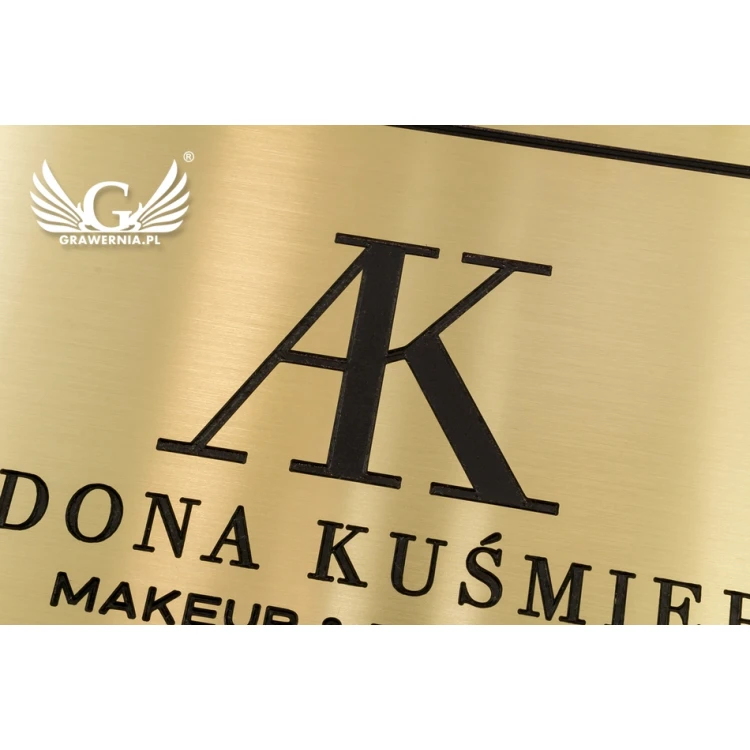 Engraved Brass Plate - size 210x150mm - TAB061