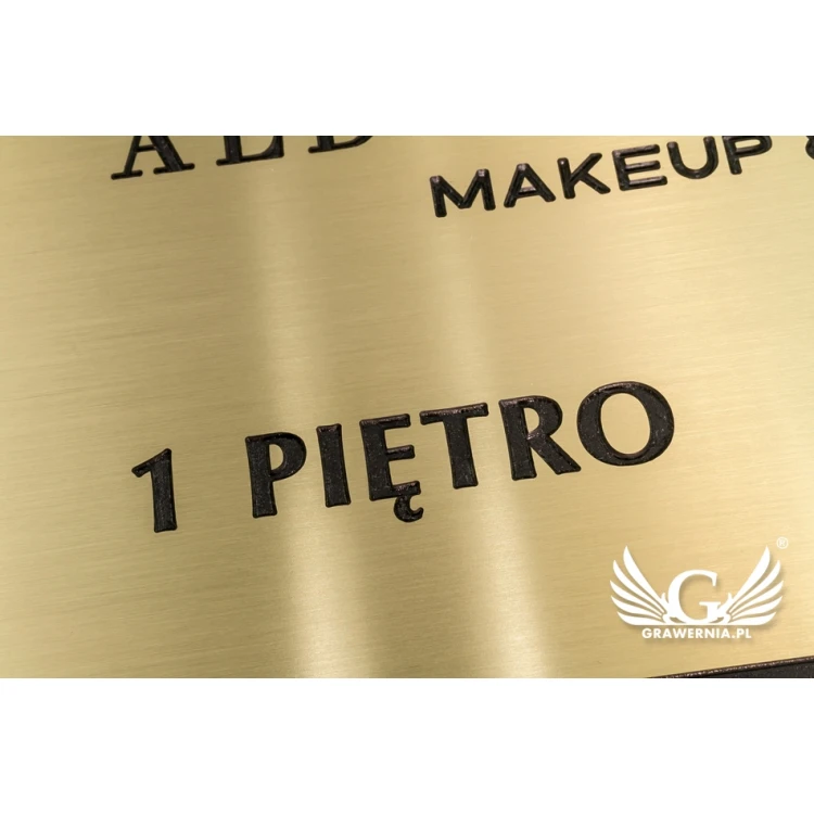 Engraved Brass Plate - size 210x150mm - TAB061