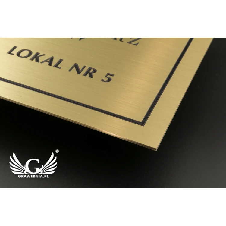 Engraved Brass Plate - size 210x150mm - TAB061
