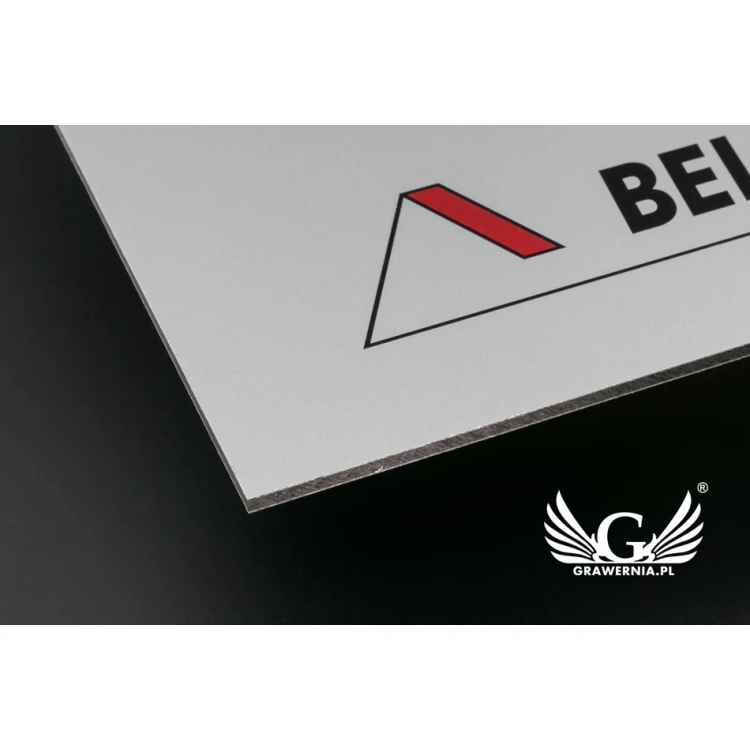 DIBOND MAT Silver Plate 3mm - UV print - dim. 200x200mm - SZUV015