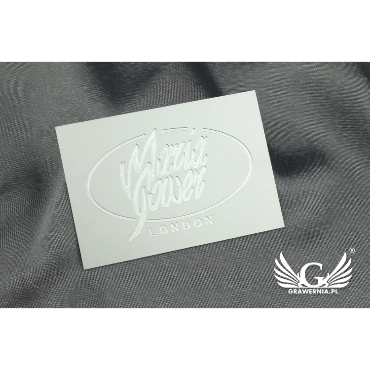 Anodized Aluminum Company Plaque - CNC Engraving - Size 115x80mm, Thickness 1mm