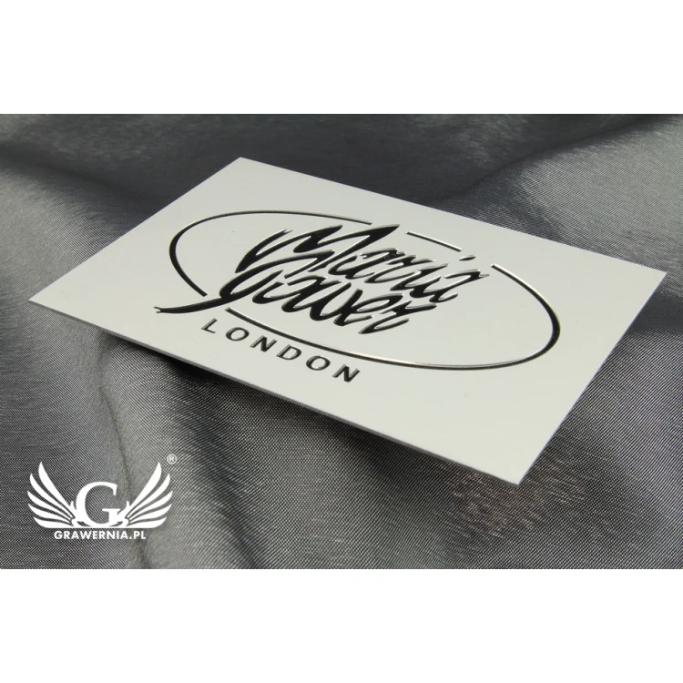Anodized Aluminum Company Plaque - CNC Engraving - Size 115x80mm, Thickness 1mm