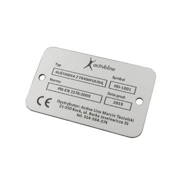 Engraved Aluply Aluminium Plate - Size 50x30mm - TAB063