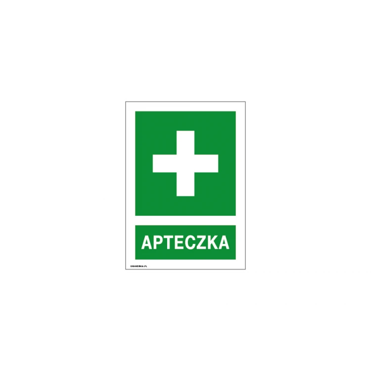 Information sign 'First Aid Kit' - size 150x210mm - PVC - UV color print - BHP089
