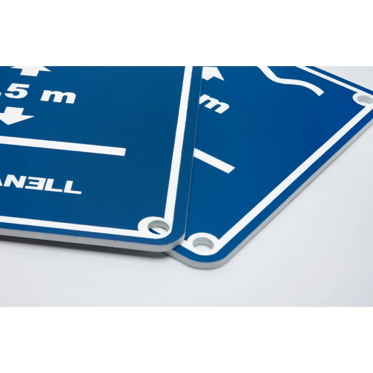 Engraved Information Plaque Pool Depth - size 150x150mm - blue laminate 3mm - TAB254