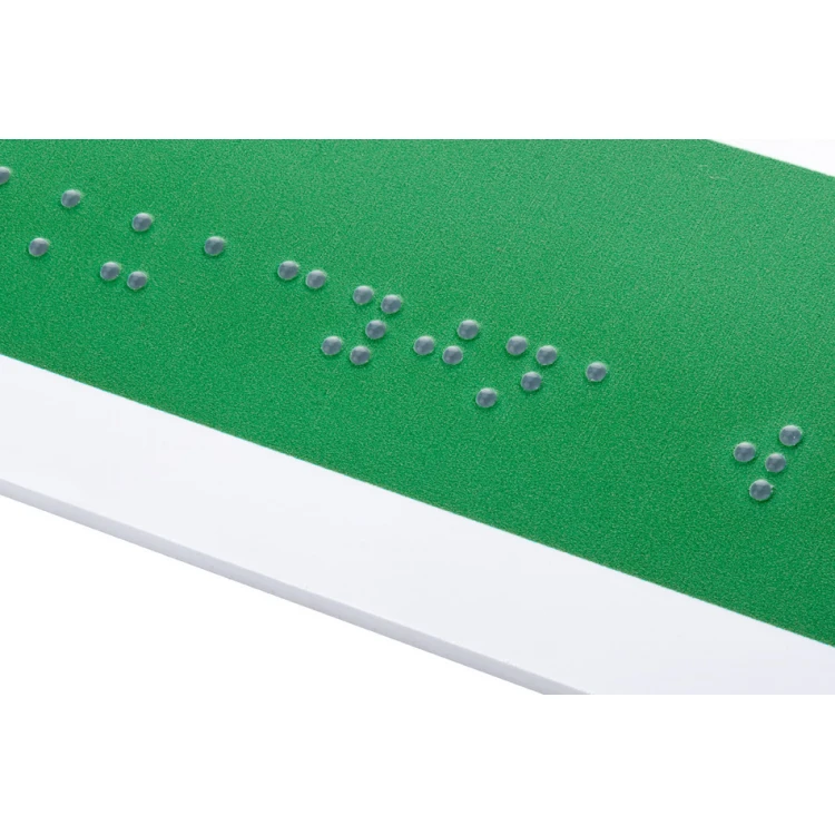 Informational Directional Sign with Braille - size 350x120mm - PVC - UV color print - BHP191