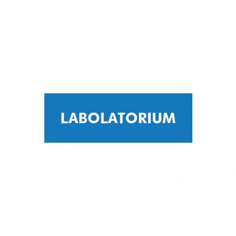 Laboratory Plaque, Sterilizer - dim. 210x70mm - PVC - UV print - TAB167