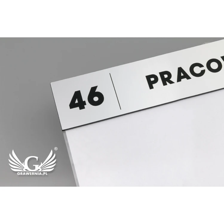 Information plaque for replaceable A5 note card dimensions 210x148mm - TAB068