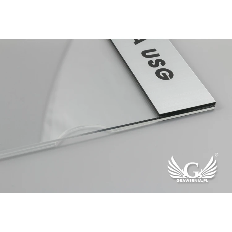 Information plaque for replaceable A5 note card dimensions 210x148mm - TAB068