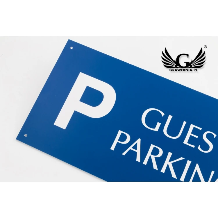 Information sign "Guest Parking" - size 300x150mm - PVC - UV color print - TAB065