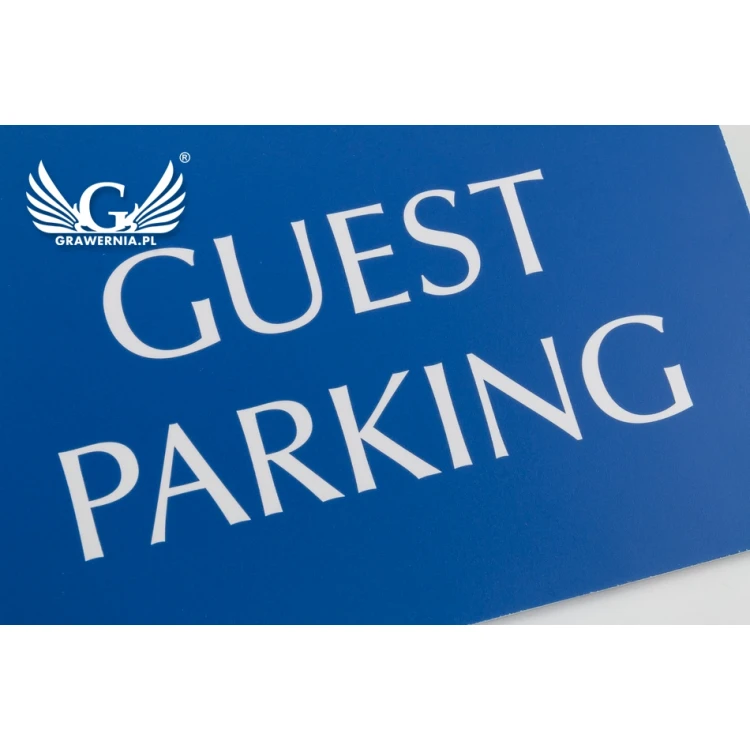Information sign "Guest Parking" - size 300x150mm - PVC - UV color print - TAB065