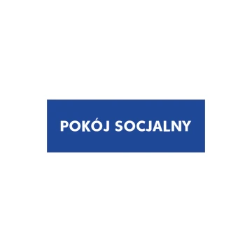 Social Room Sign - size 210x70mm - PVC - UV print - TAB166