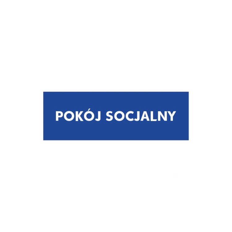 Social Room Sign - size 210x70mm - PVC - UV print - TAB166
