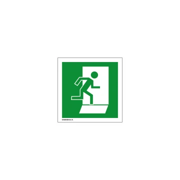 Information sign evacuation exit - size 150x150mm - PVC - UV color print - BHP094