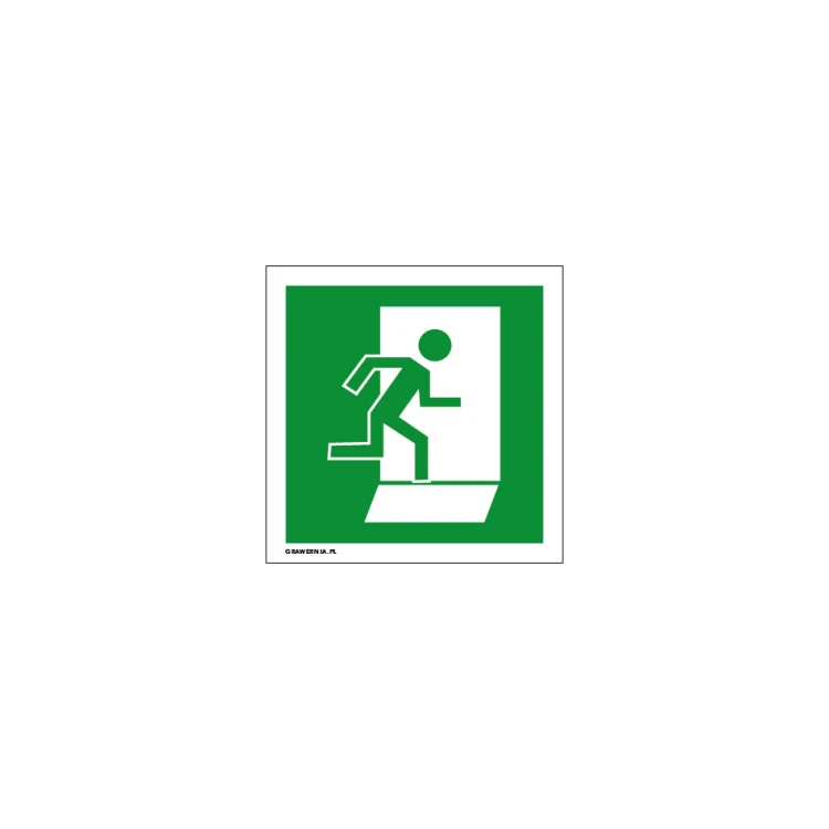 Information sign evacuation exit - size 150x150mm - PVC - UV color print - BHP094