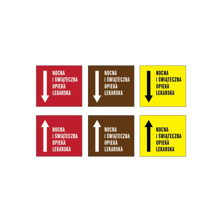Information plaque with any text - size 280x250mm - PVC - UV color print - TME008