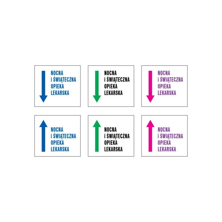 Information plaque with any text - size 280x250mm - PVC - UV color print - TME008