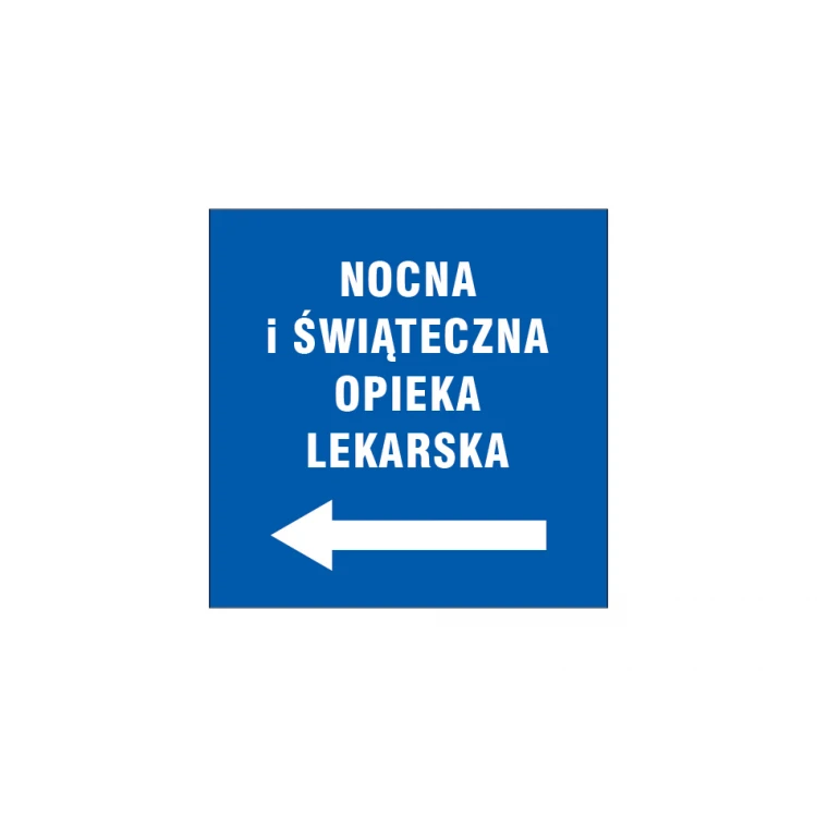 Information plaque with any text - size 280x280mm - PVC - UV color print - TME009