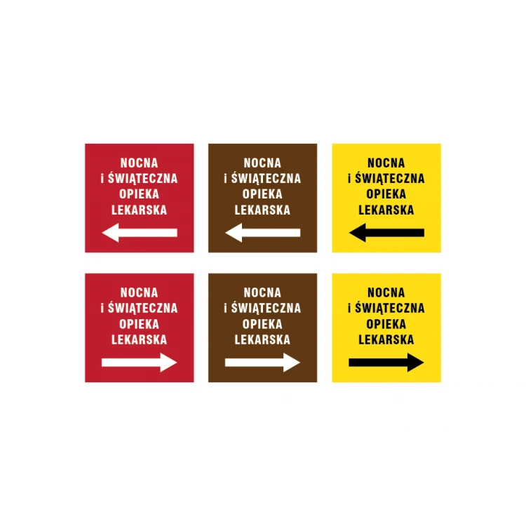 Information plaque with any text - size 280x280mm - PVC - UV color print - TME009