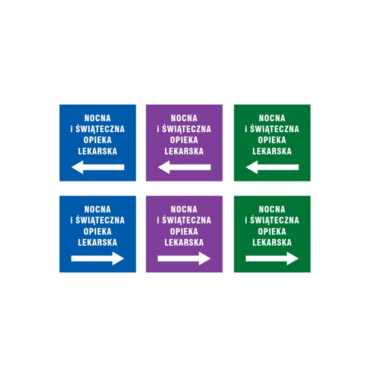 Information plaque with any text - size 280x280mm - PVC - UV color print - TME009