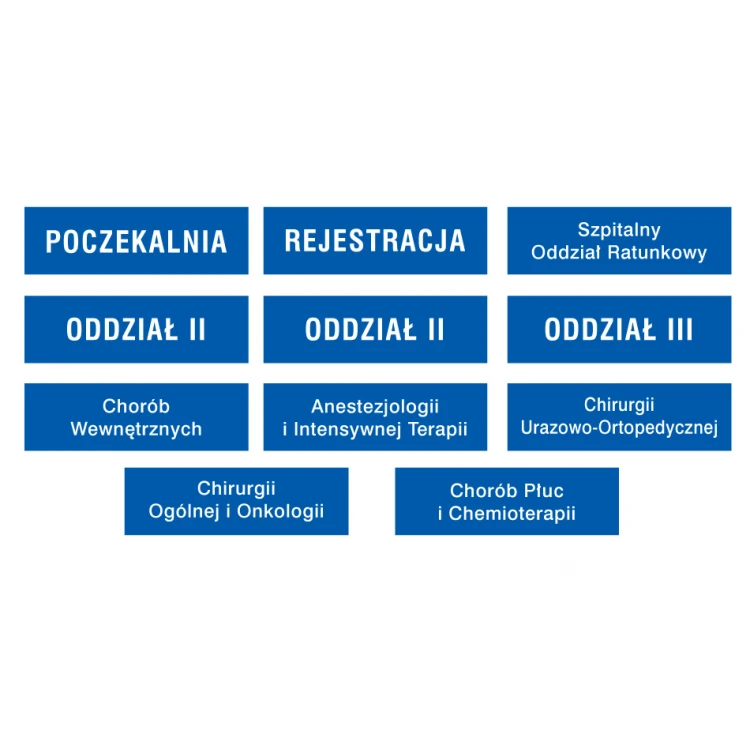 Information plaque with any text - size 400x120mm - PVC - UV color print - TME011