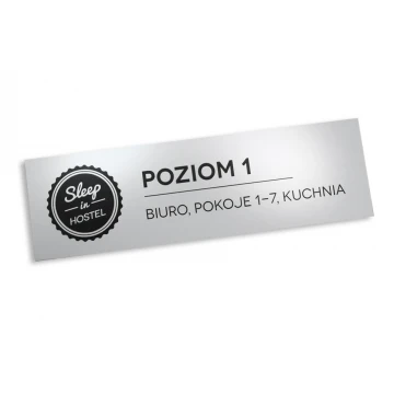 Information plaque with any engraving - 30x9cm