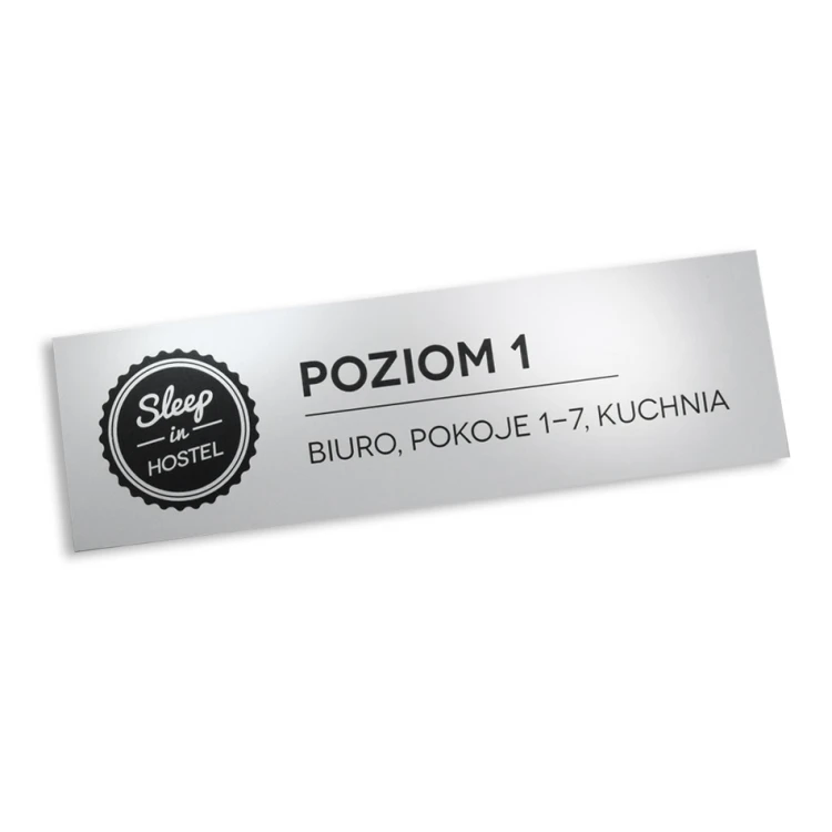 Information plaque with any engraving - 30x9cm