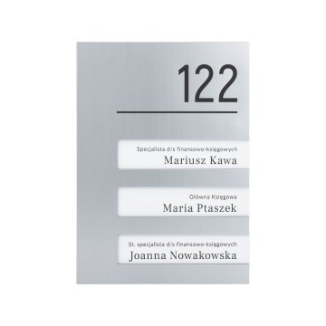 Interchangeable Content Plaque - size 150x210mm - TAB573