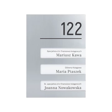 Interchangeable Content Plaque - size 150x210mm - TAB573