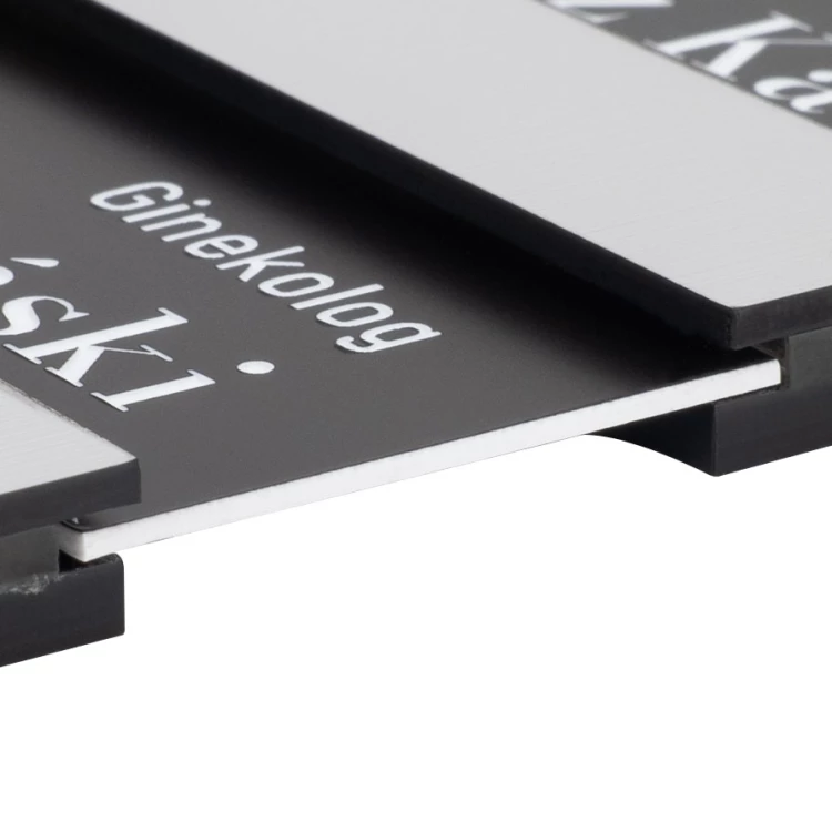 Plaque with interchangeable content and Braille script - size 150x210mm - TAB572