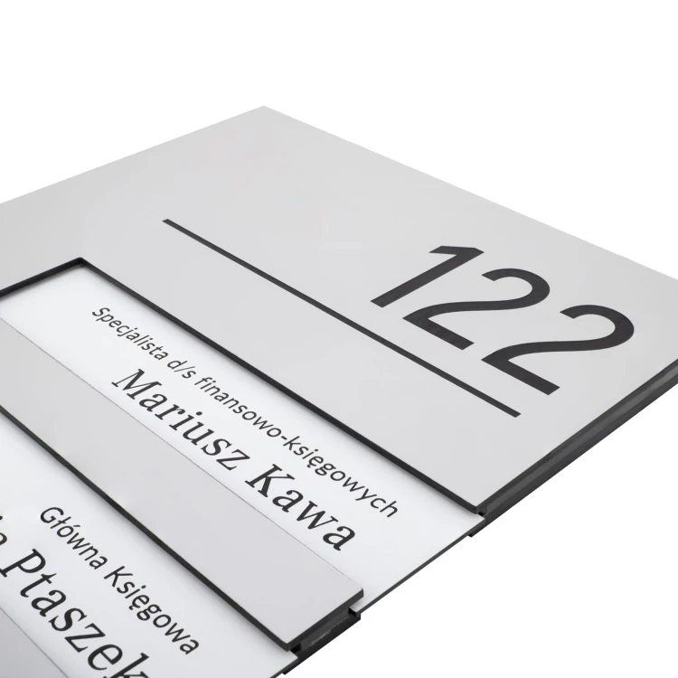 Interchangeable Content Plaque - size 150x210mm - TAB573