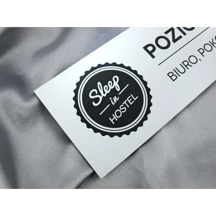 Information plaque with any engraving - 30x9cm