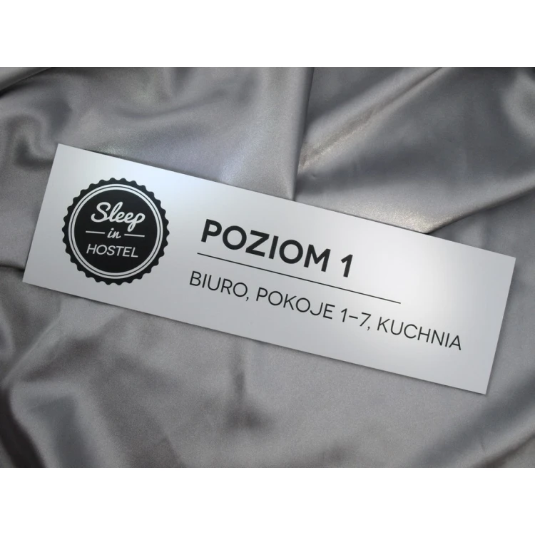 Information plaque with any engraving - 30x9cm