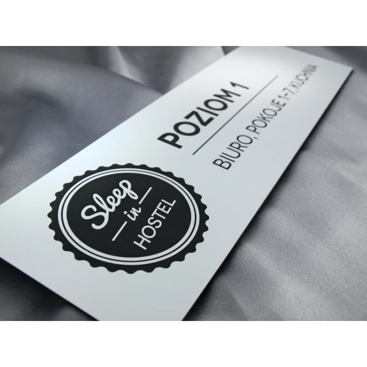 Information plaque with any engraving - 30x9cm