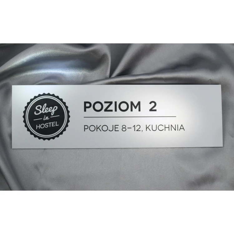 Information plaque with any engraving - 30x9cm